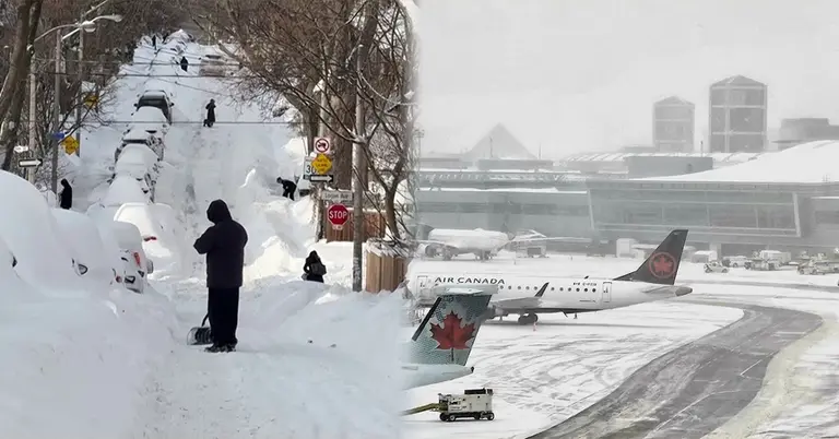 কানাডায় তুষারঝড়